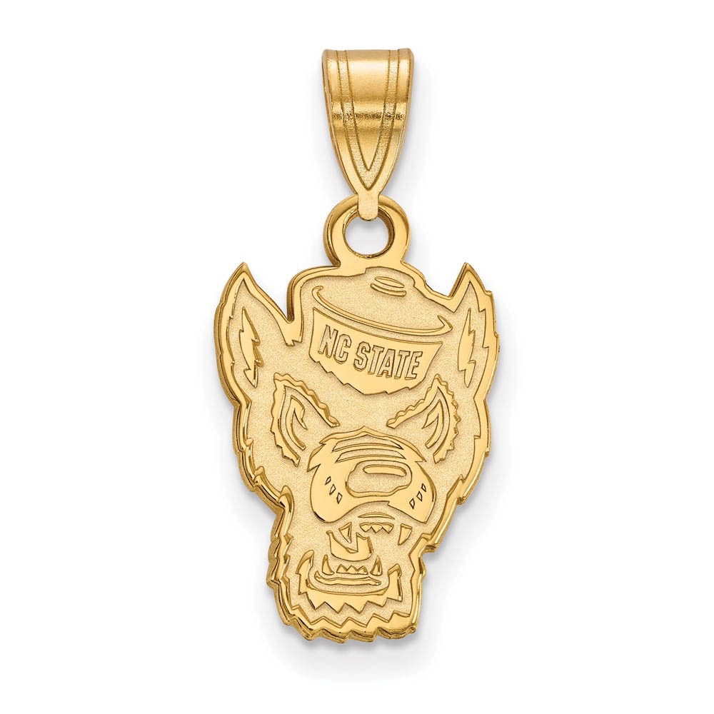 14k Yellow Gold North Carolina State Logo Pendant