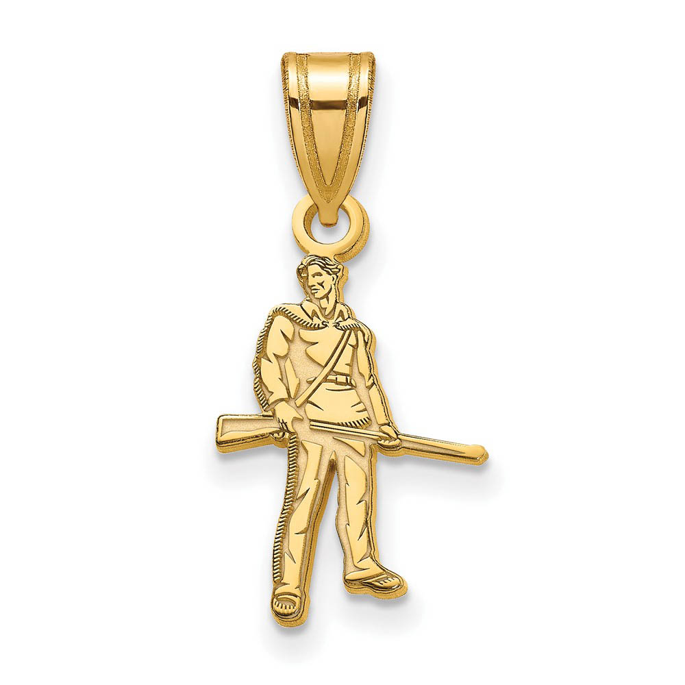 14k Yellow Gold West Virginia U. Mascot Pendant