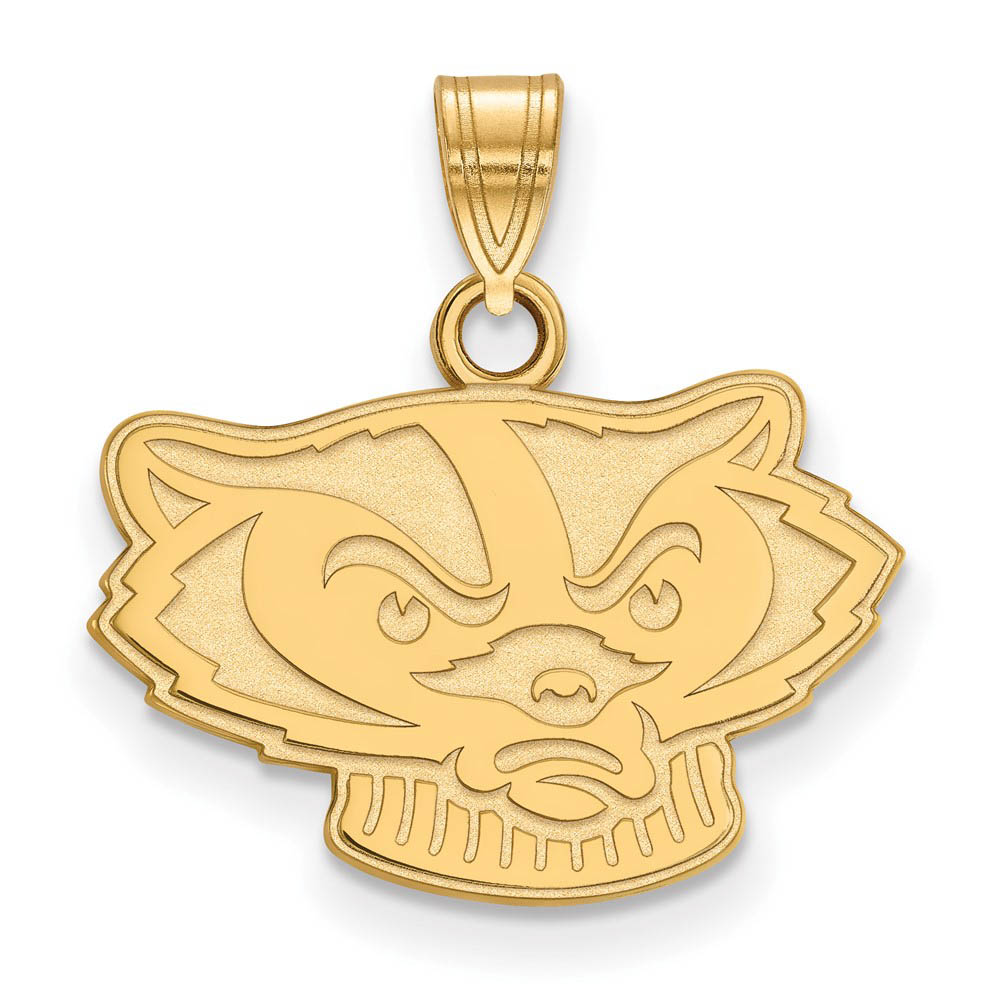 14k Yellow Gold U. of Wisconsin Mascot Pendant