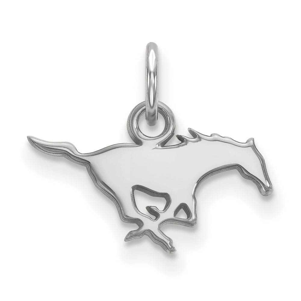 Sterling Silver Southern Methodist U. (Tiny) Charm or Pendant