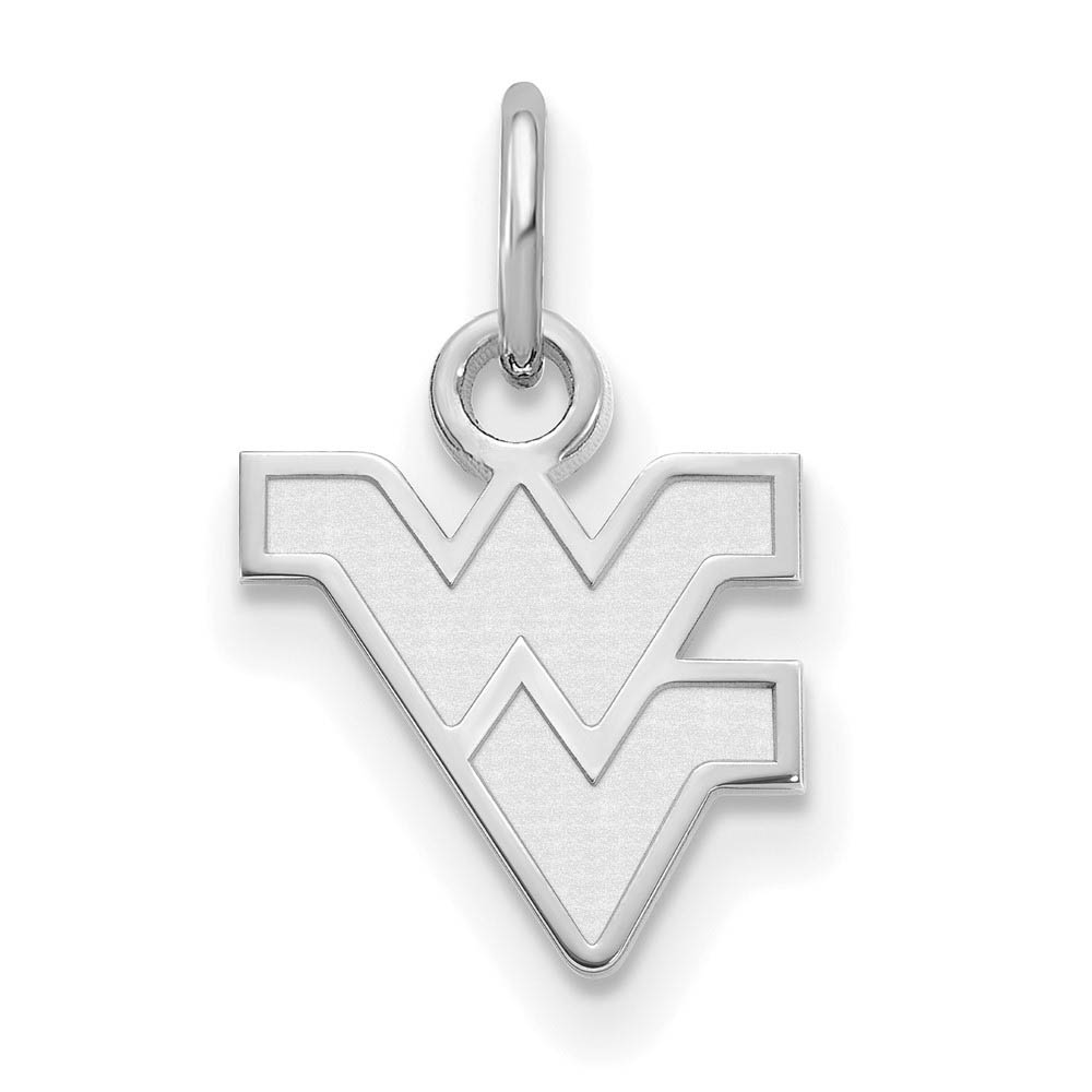 Sterling Silver West Virginia U. (Tiny) Logo Charm or Pendant