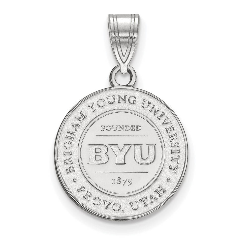 Sterling Silver Brigham Young U Crest Pendant