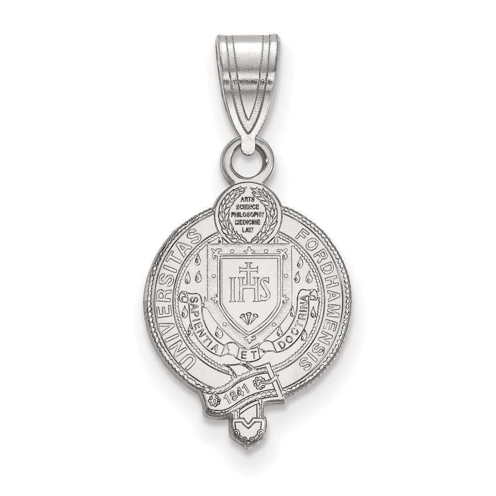 Sterling Silver Fordham U Crest Pendant