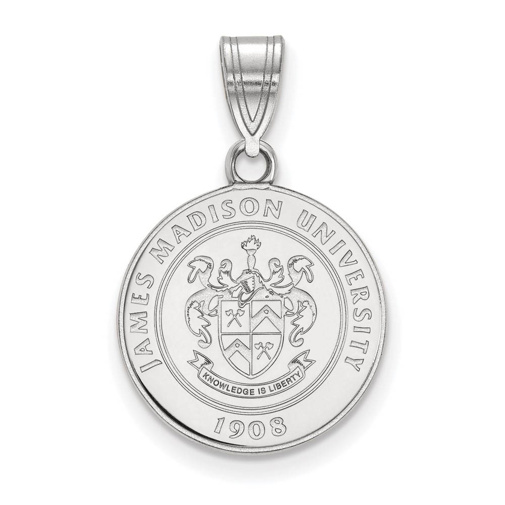 Sterling Silver James Madison U Crest Pendant