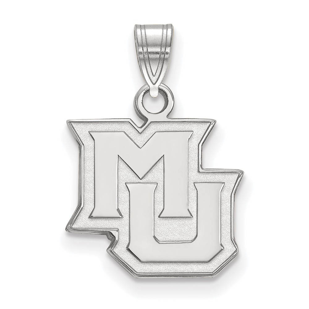 Sterling Silver Marquette U 'MU' Pendant