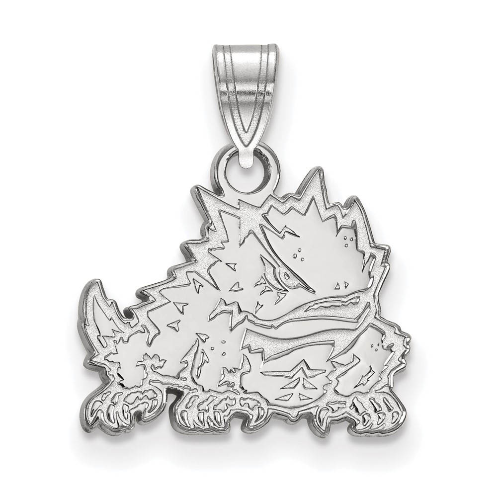 Sterling Silver Texas Christian U. Mascot Pendant