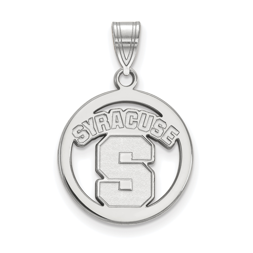Sterling Silver Syracuse U. Circle Pendant