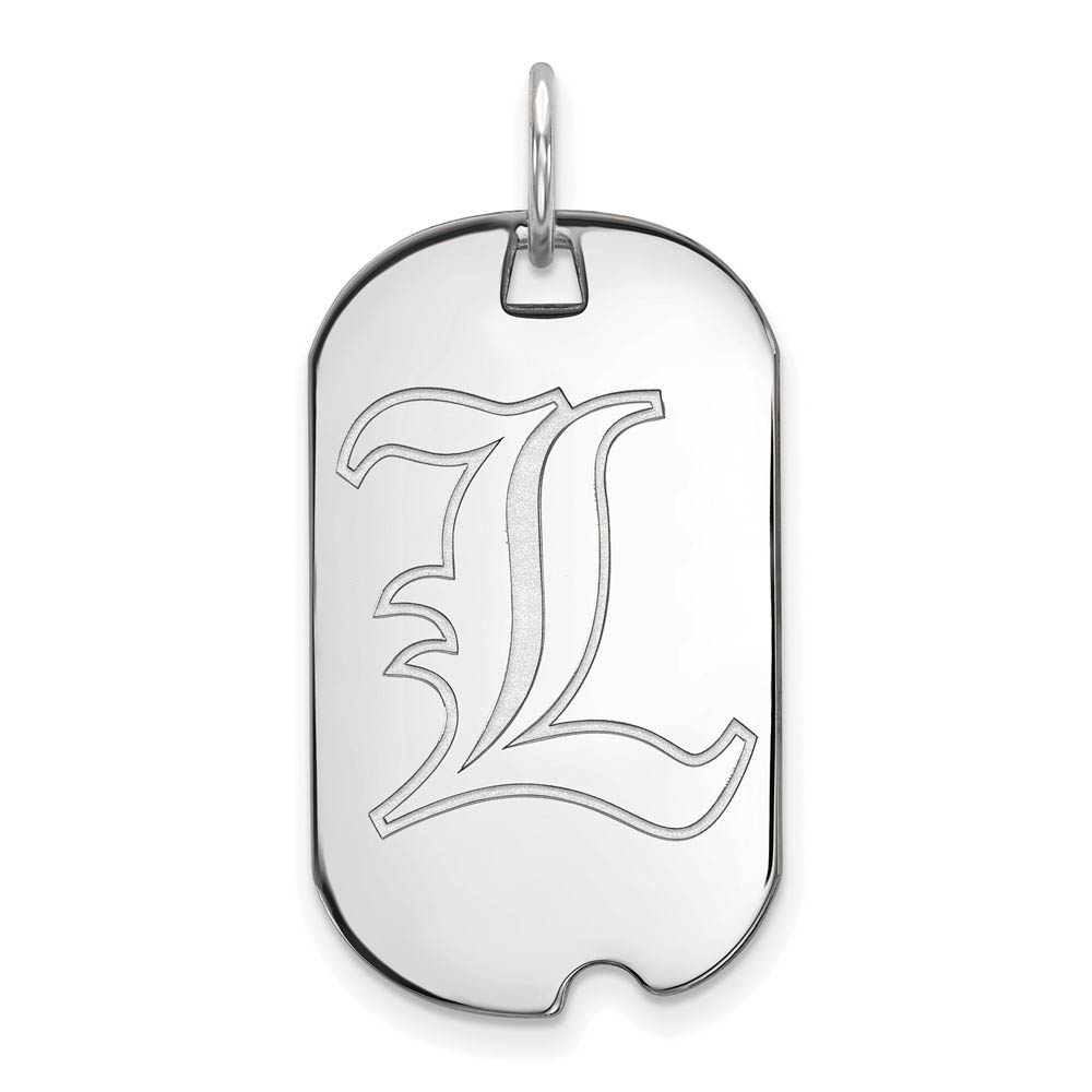 Sterling Silver U. of Louisville Dog Tag Pendant