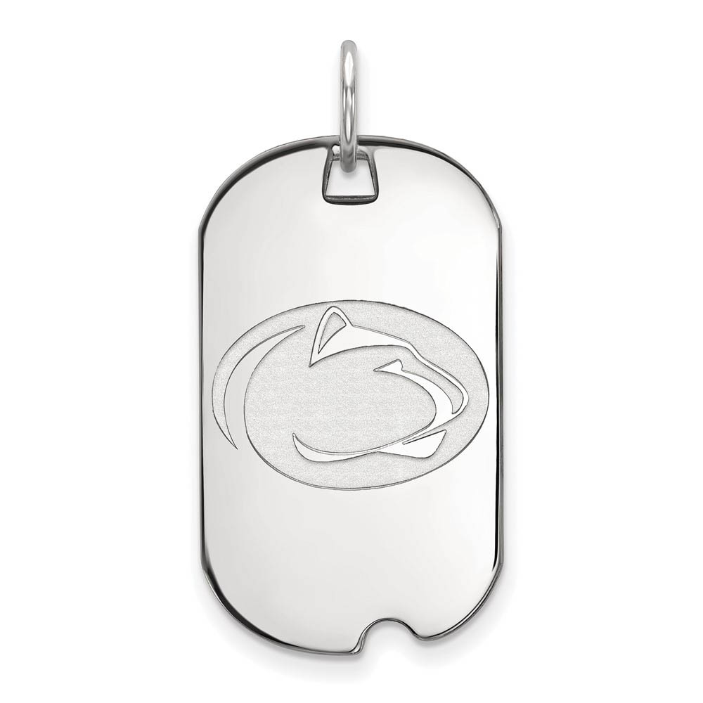 Sterling Silver Penn State Dog Tag Pendant