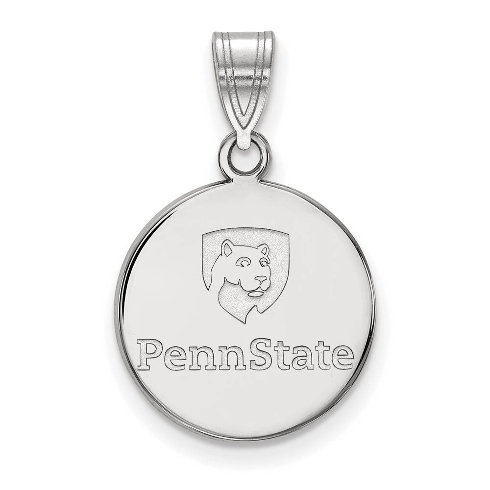 Sterling Silver Penn State Disc Pendant