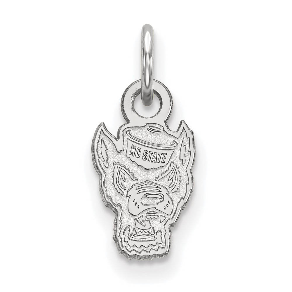 Sterling Silver North Carolina State (Tiny) Logo Charm or Pendant