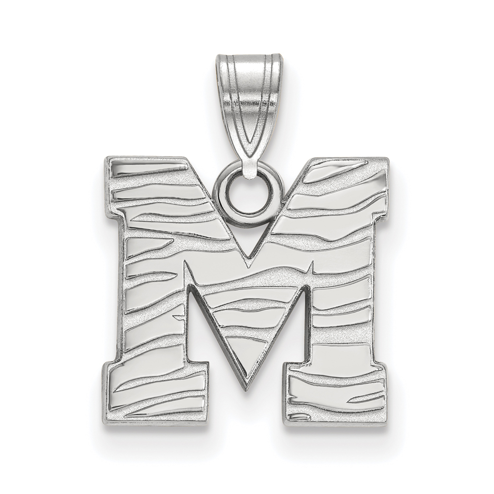 Sterling Silver U. of Memphis Pendant