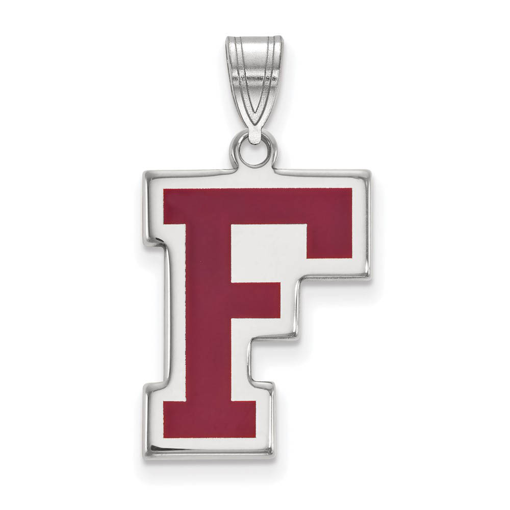 Sterling Silver Fordham U Enamel Pendant