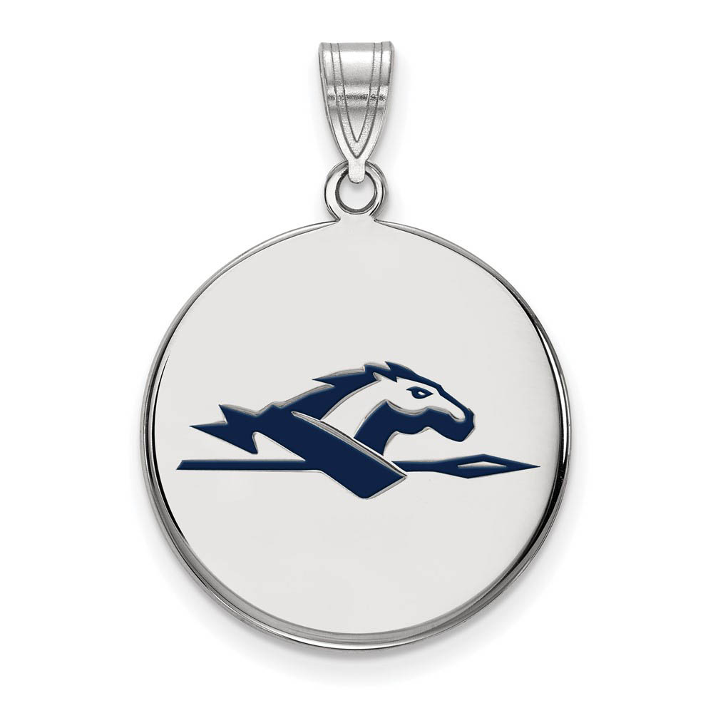 Sterling Silver Longwood U Enamel Disc Pendant