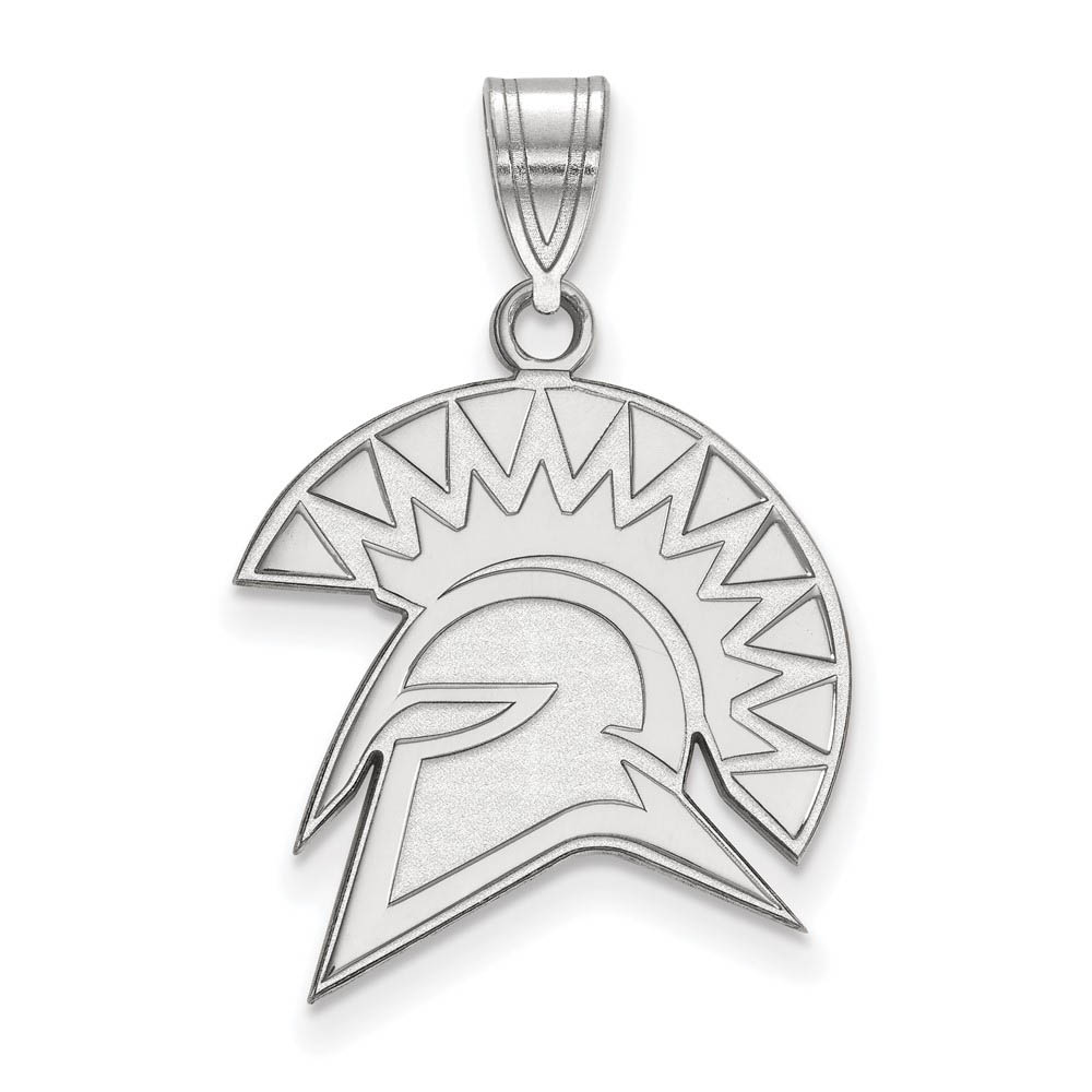 10k White Gold San Jose State Mascot Pendant