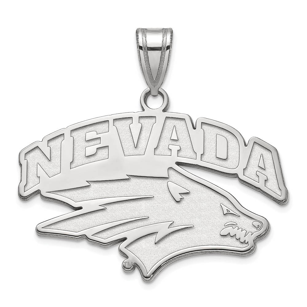 10k White Gold U. of Nevada Logo Pendant
