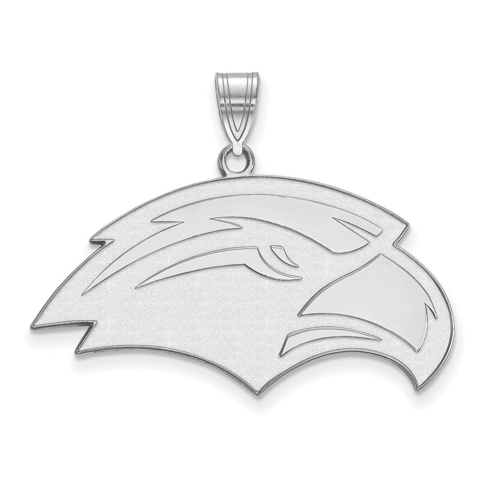 10k White Gold Southern Mississippi Pendant