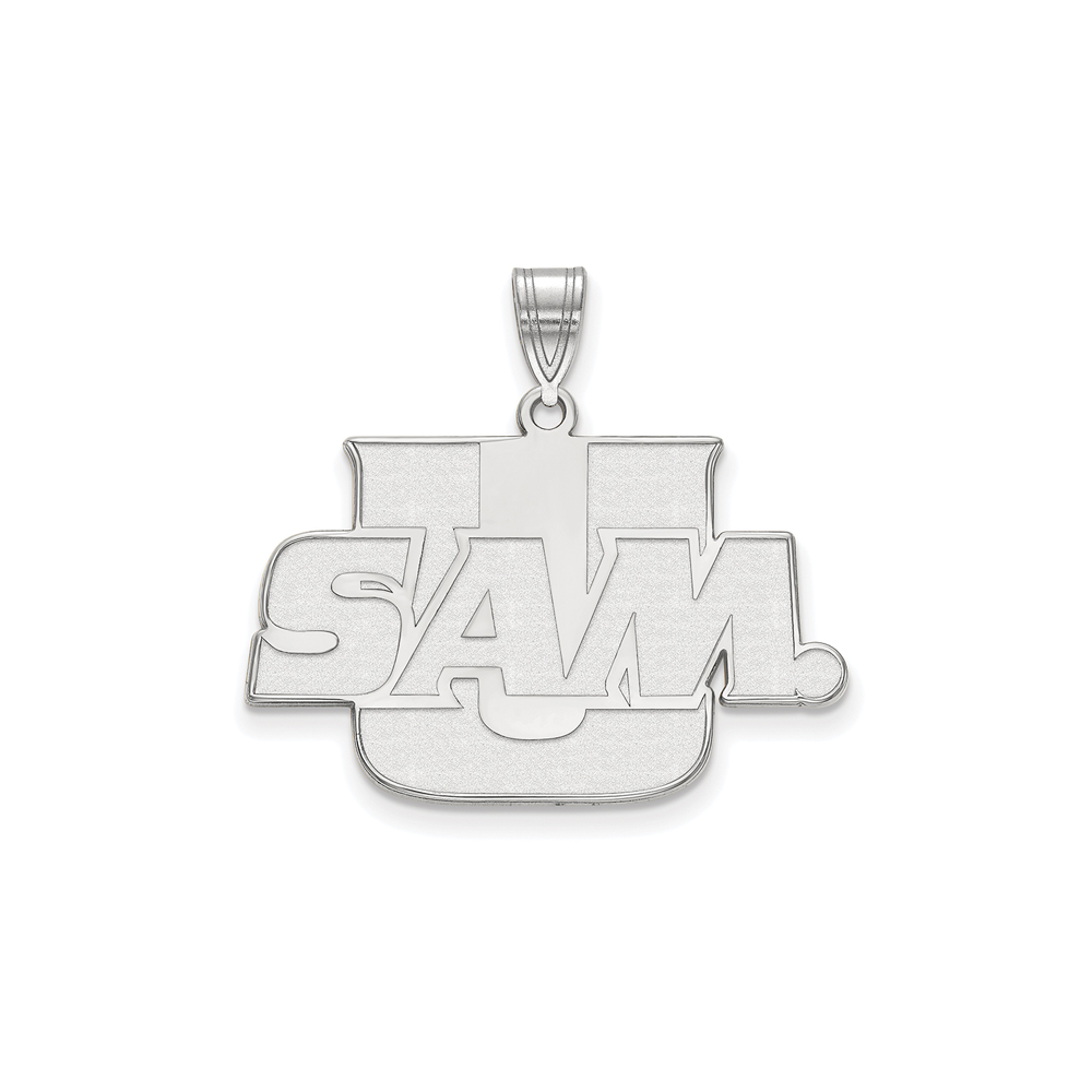 10k White Gold Samford U. 'SAM U' Pendant