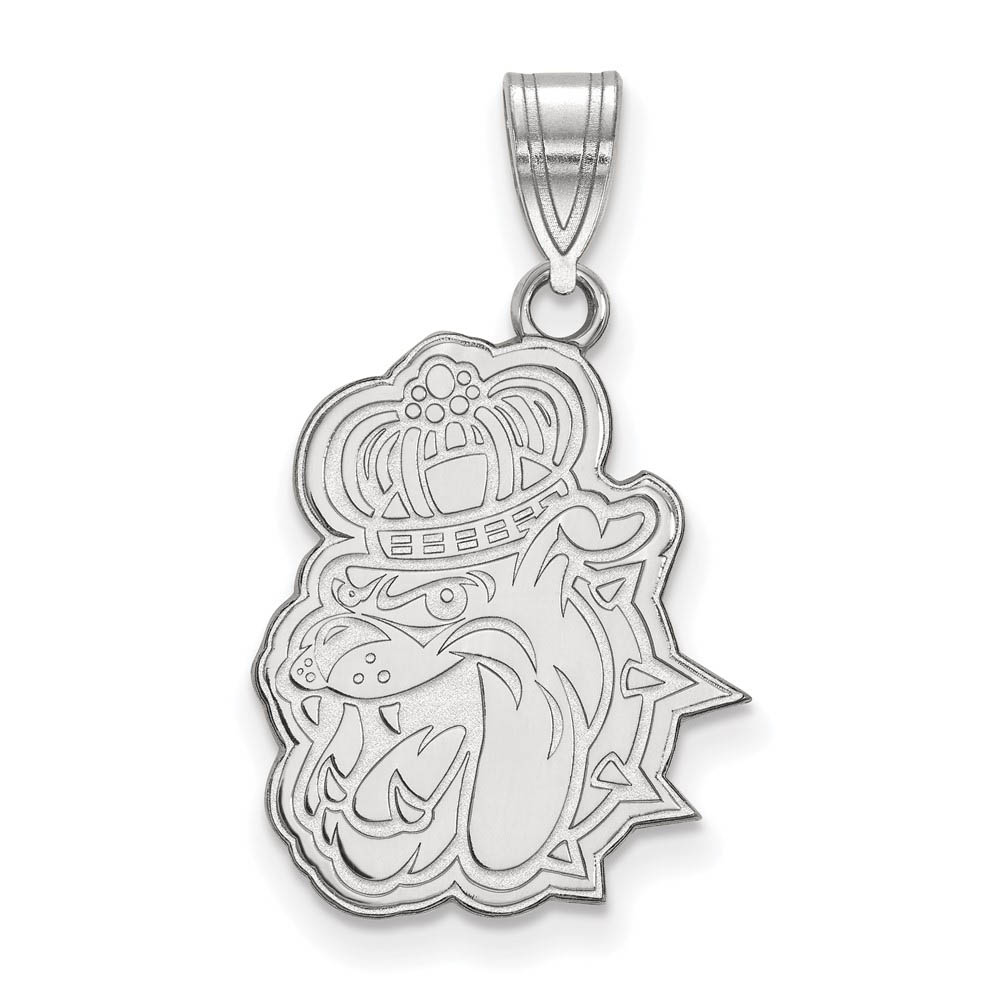 10k White Gold James Madison U Pendant