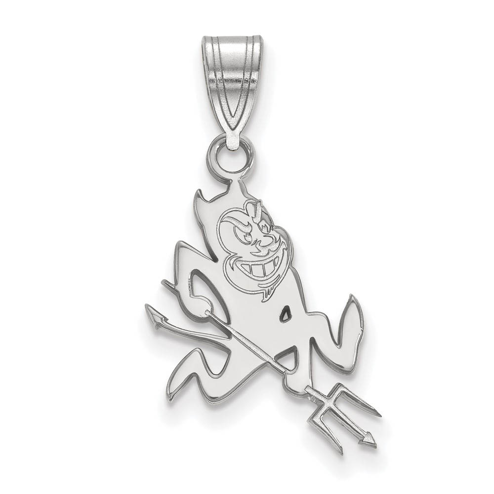10k White Gold Arizona State Logo Mascot Pendant