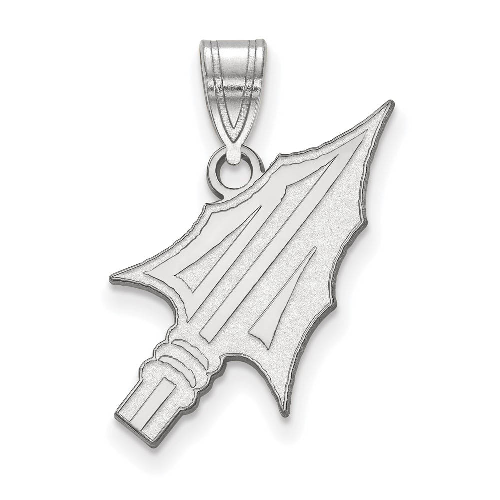 10k White Gold Florida State Arrowhead Pendant