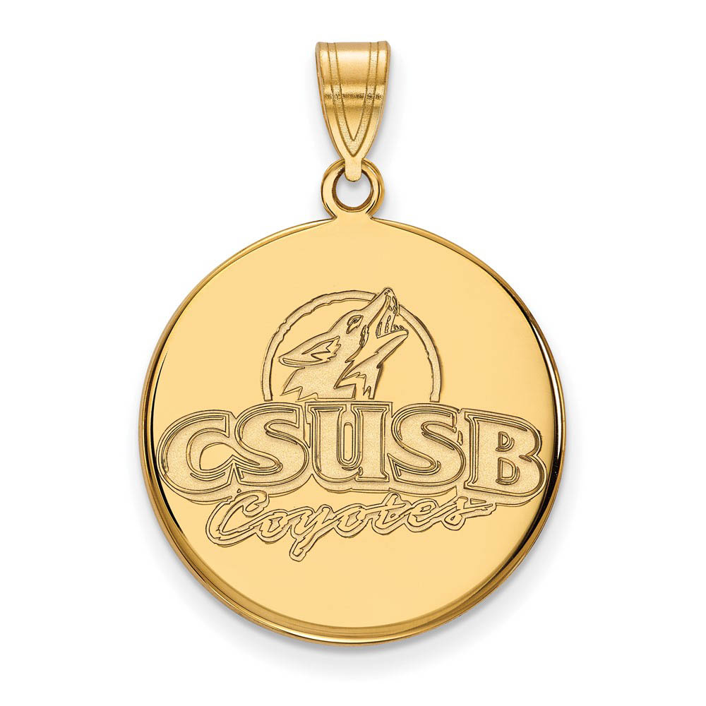 10k Yellow Gold California State San Bernardino Pendant