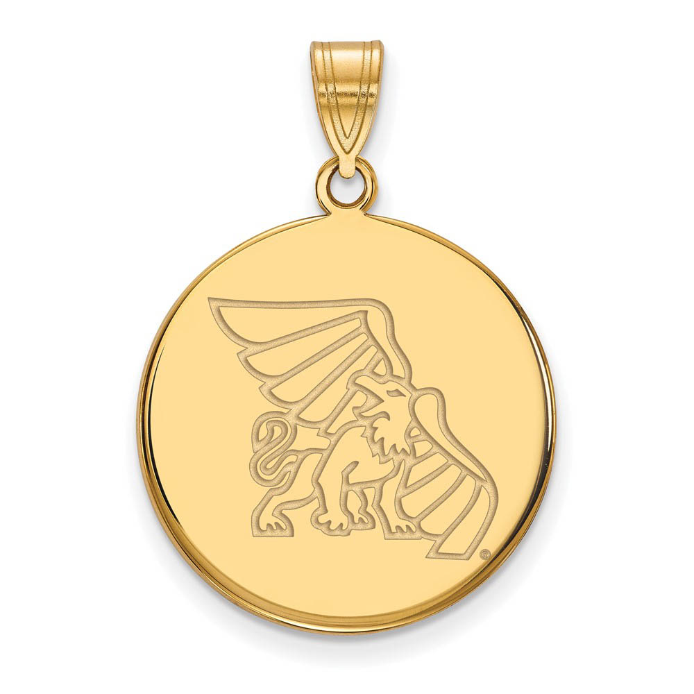 10k Yellow Gold Missouri Western State Disc Pendant
