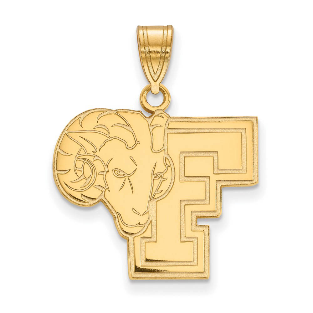 10k Yellow Gold Fordham U Logo Pendant