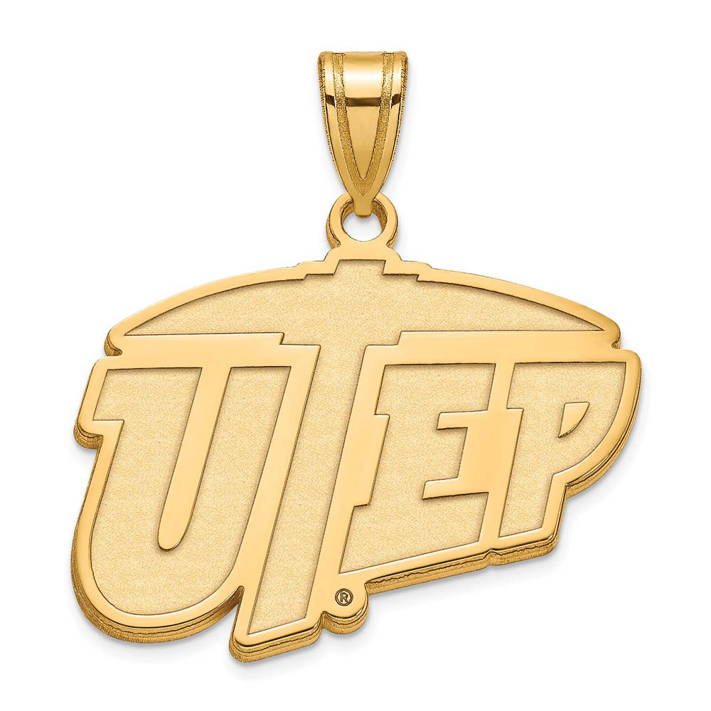 10k Yellow Gold U. of Texas at El Paso Logo Pendant