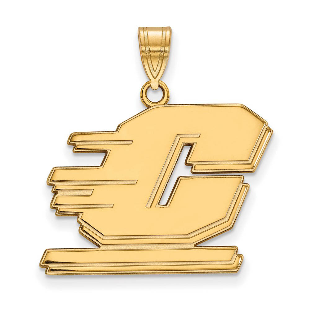 10k Yellow Gold Central Michigan U Pendant
