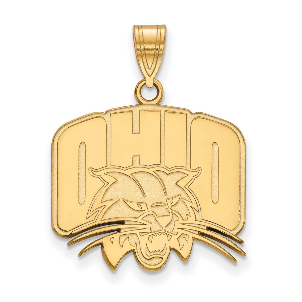 10k Yellow Gold Ohio U. Logo Pendant