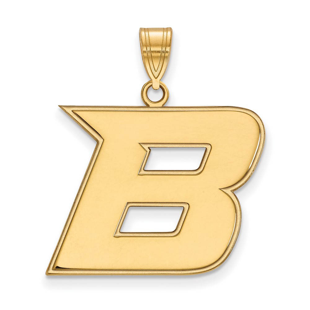 10k Yellow Gold Boise State Initial B Pendant