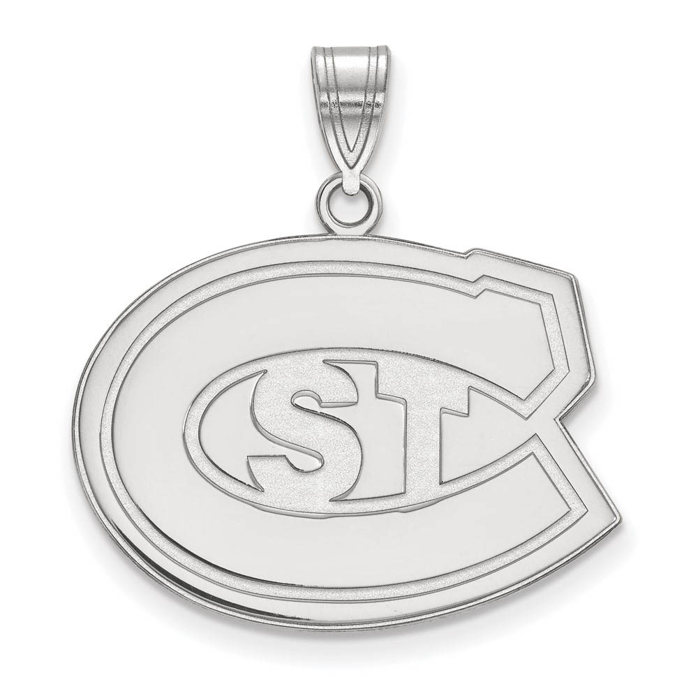 14k White Gold St. Cloud State 'STC' Pendant