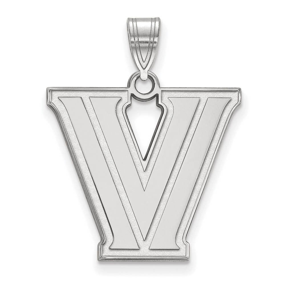 14k White Gold Villanova U. Logo Pendant