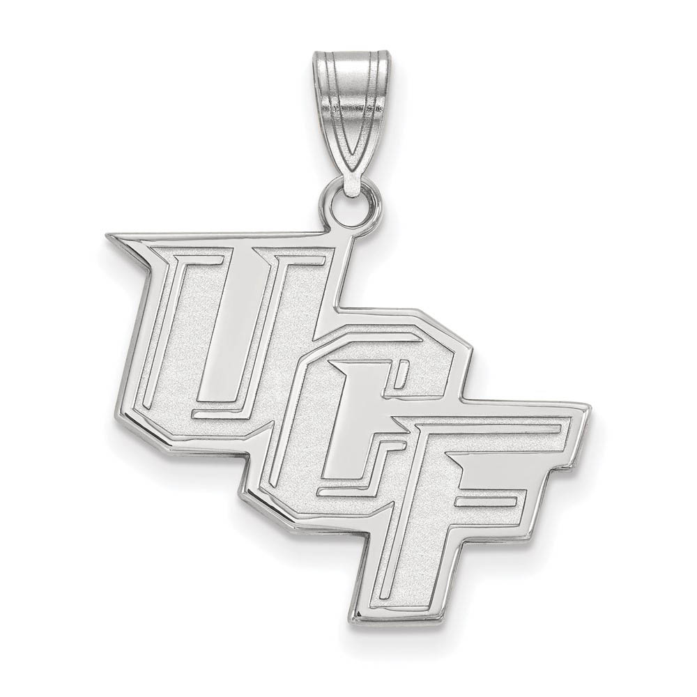 14k White Gold Central Florida 'UCF' Pendant