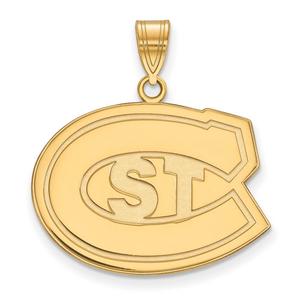 14k Yellow Gold St. Cloud State 'STC' Pendant