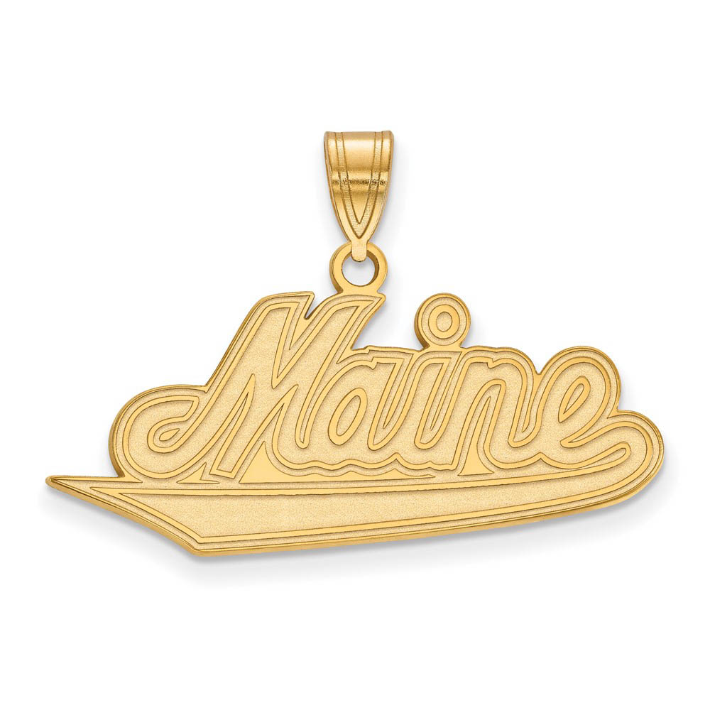 14k Yellow Gold U. of Maine Pendant