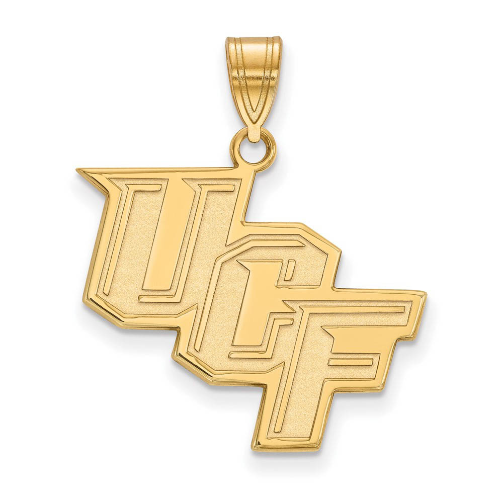 14k Yellow Gold Central Florida 'UCF' Pendant