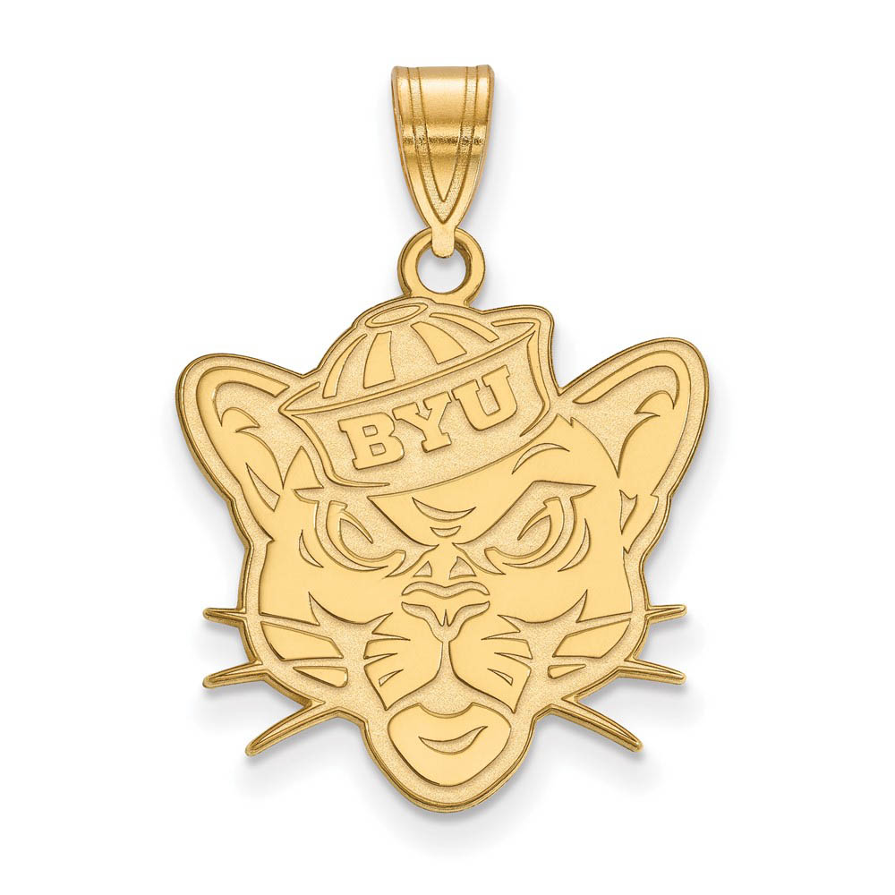 14k Yellow Gold Brigham Young U Mascot Pendant