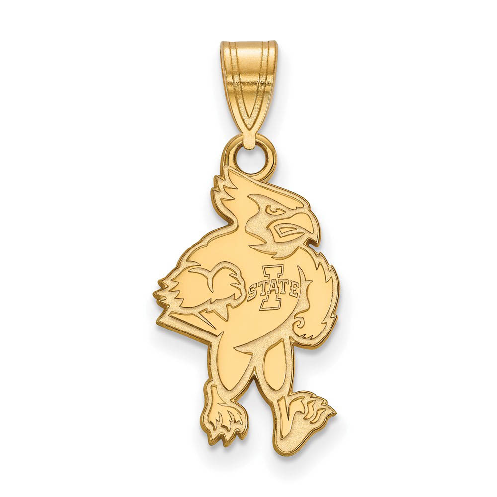 14k Yellow Gold Iowa State Mascot Pendant