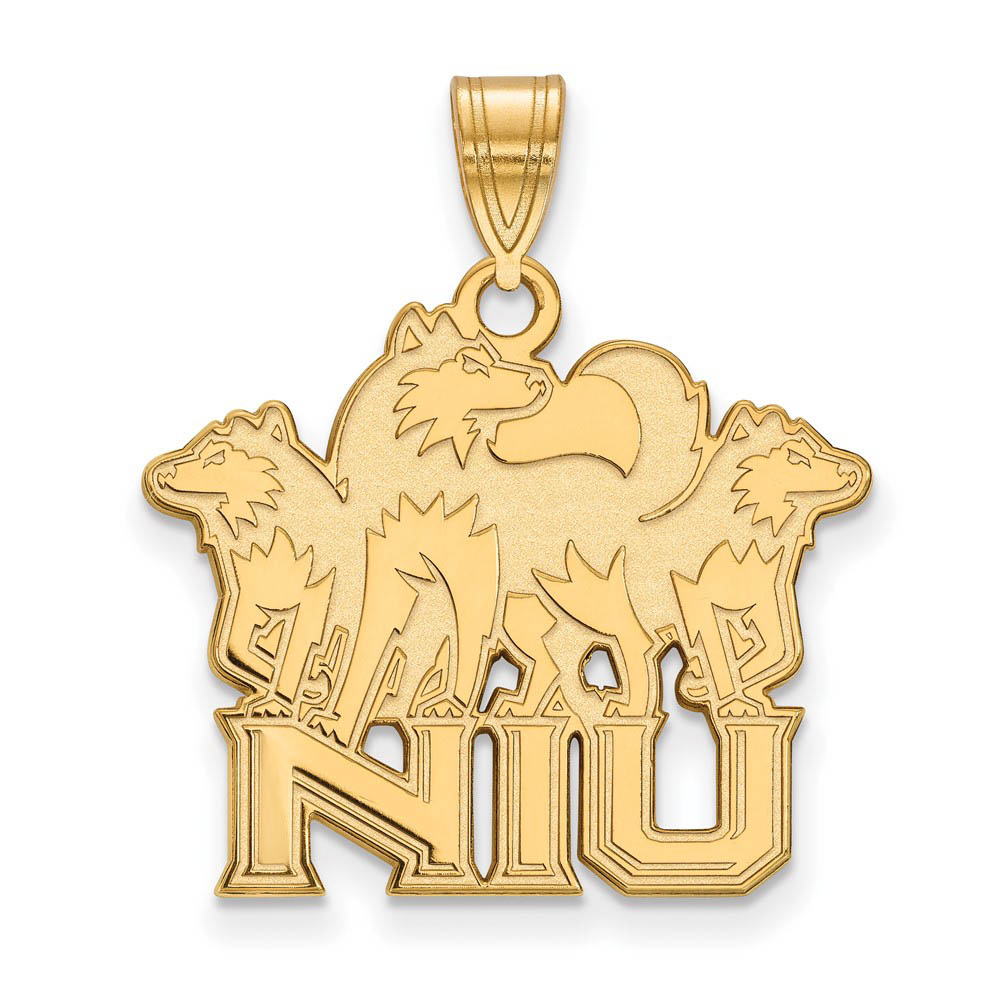 14k Yellow Gold Northern Illinois U. Logo Pendant