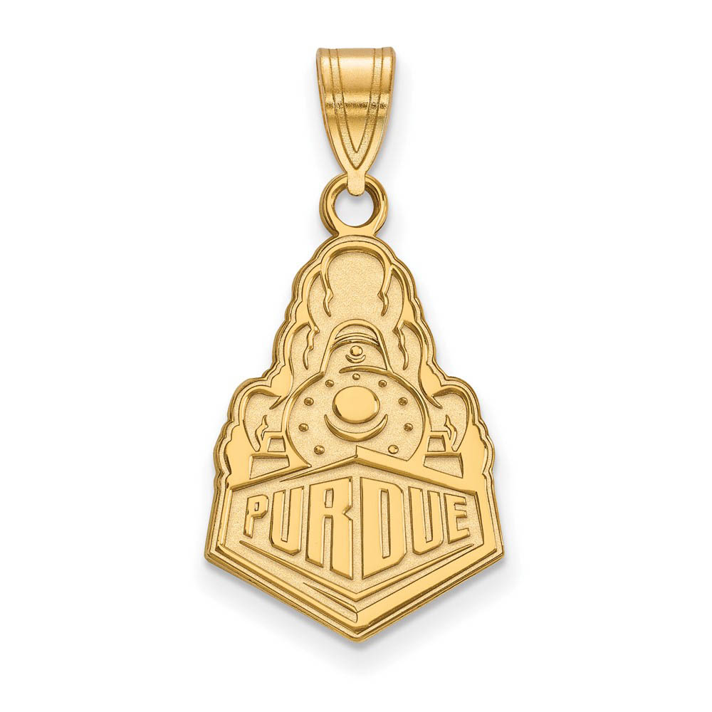 14k Yellow Gold Purdue Logo Pendant