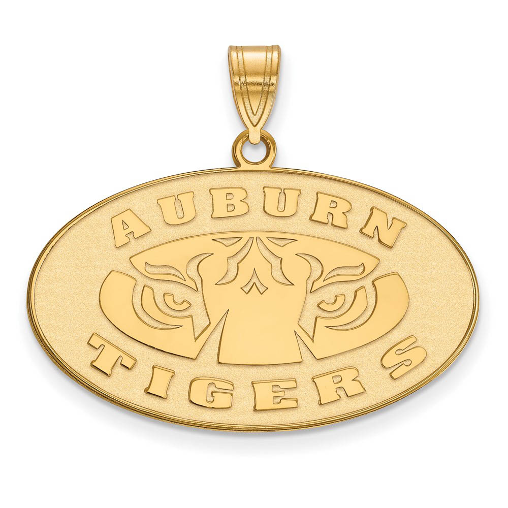 14k Yellow Gold Auburn U Logo Pendant