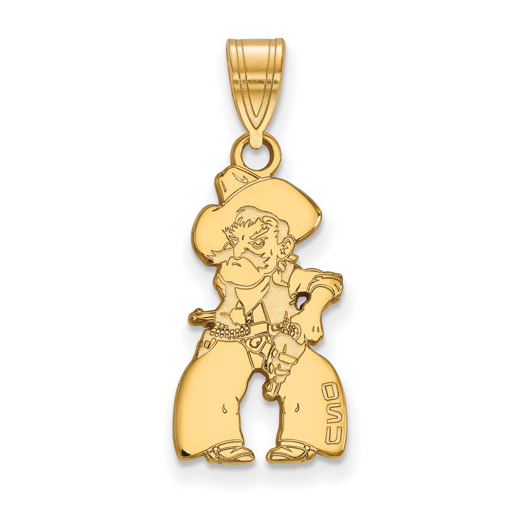 14k Yellow Gold Oklahoma State Mascot Pendant
