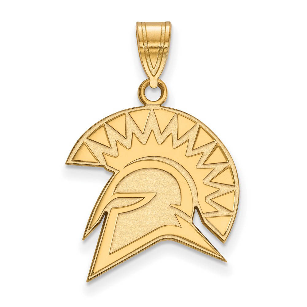 14k Gold Plated Silver San Jose State U. Pendant