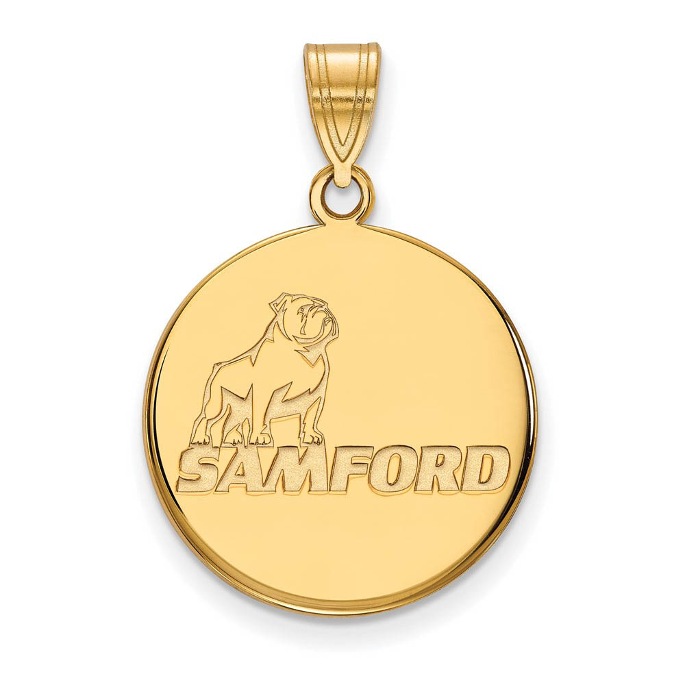 14k Gold Plated Silver Samford Univ. Pendant