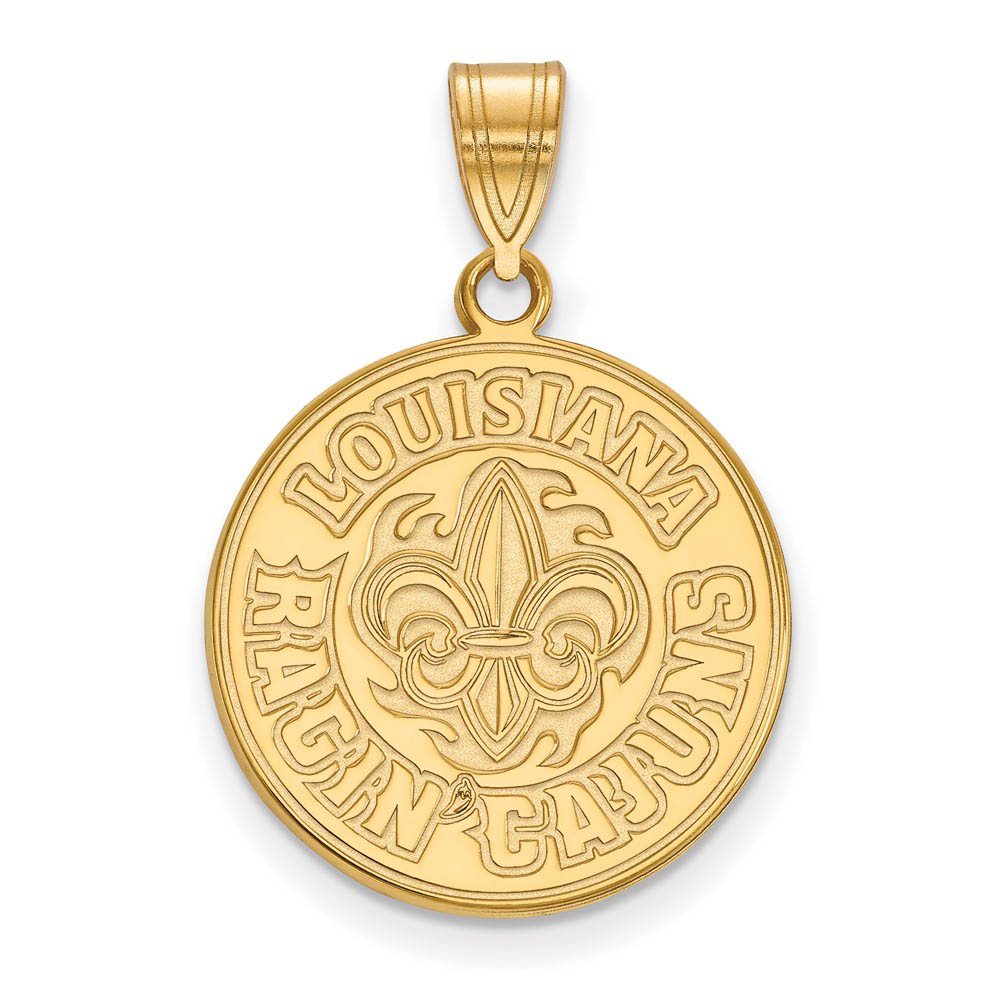 14k Gold Plated Silver U. of Louisiana at Lafayette Pendant