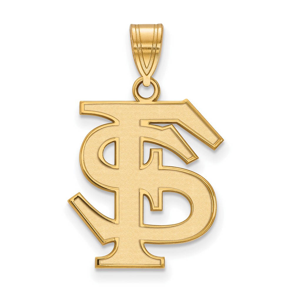 14k Gold Plated Silver Florida State Univ. Pendant