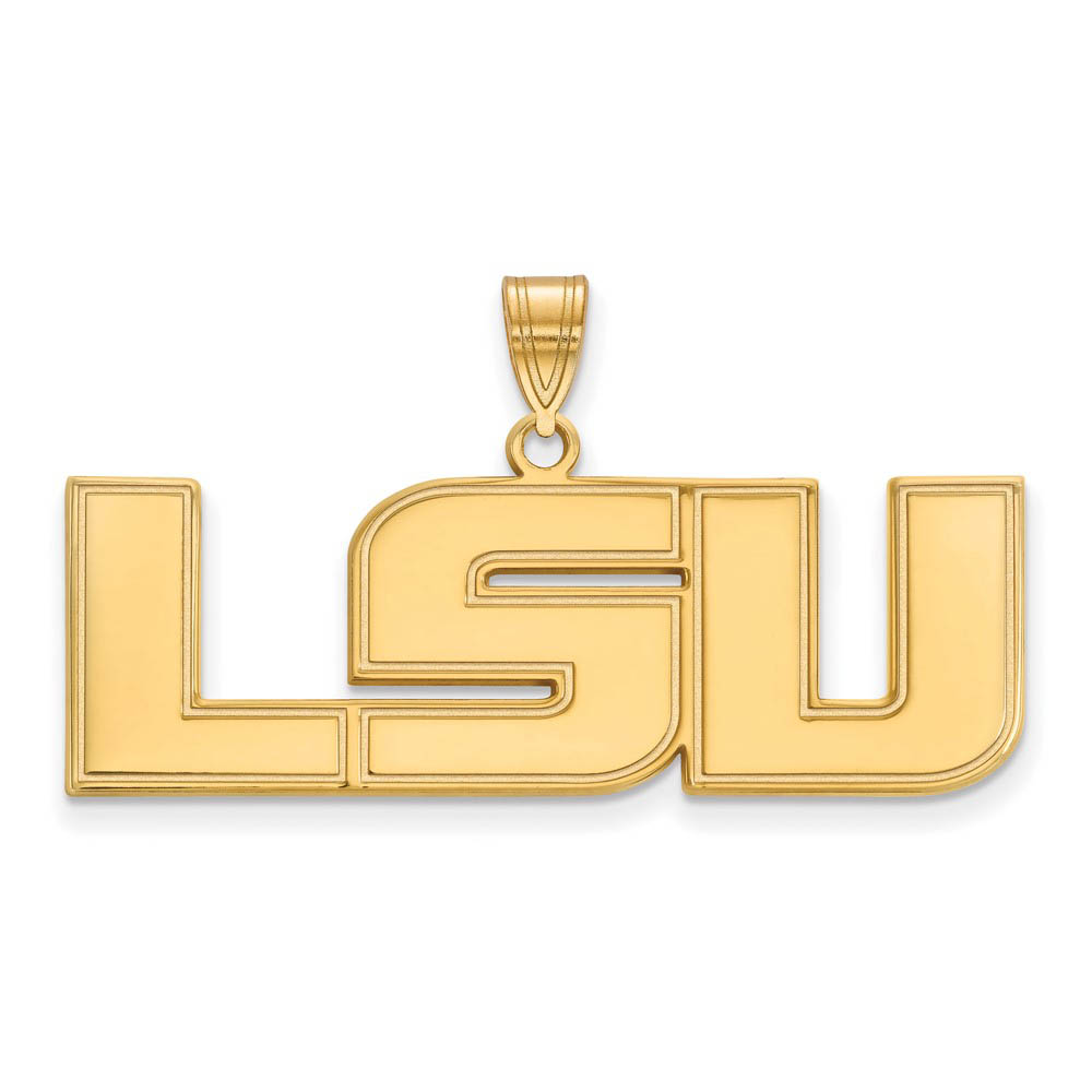 14k Gold Plated Silver Louisiana State Univ. Pendant