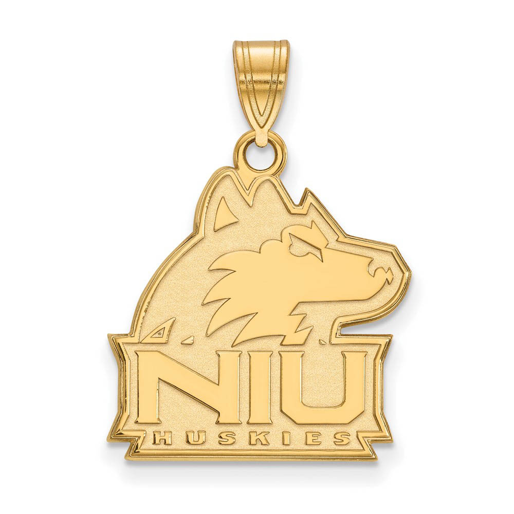 14k Gold Plated Silver Northern Illinois Univ. Pendant